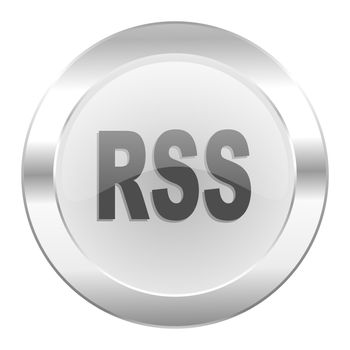 rss chrome web icon isolated
