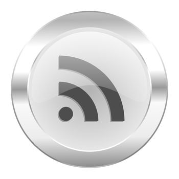 rss chrome web icon isolated