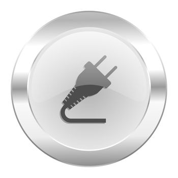 plug chrome web icon isolated