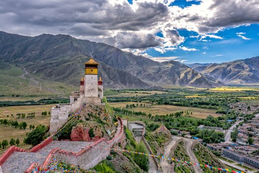 Yumbu Lha Khang Palace, the First Royal Palace in Tibet.