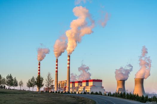 The Coal-Fired Power Plant in Inner Mongolia of China