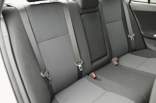 Car interior with back seats