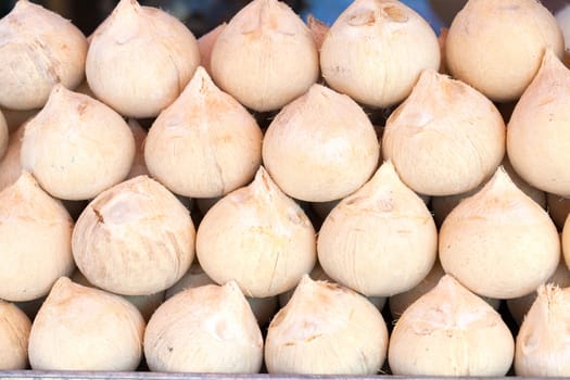 beautiful goup of sweet coconut at Thai market