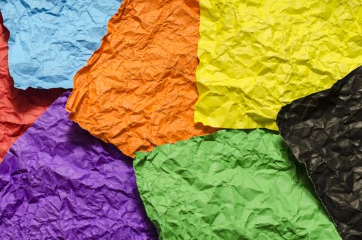colour crumpled paper texture background