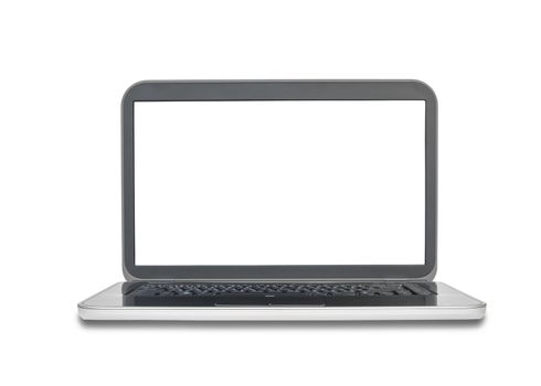 Laptop isolated on white