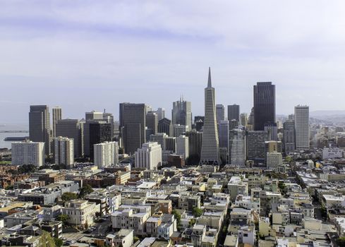 A great view of San Francisco's downtown from above