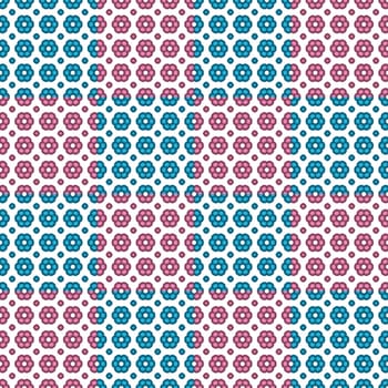 Digital computer graphic - decorative seamless ornament in a bright colors for design.