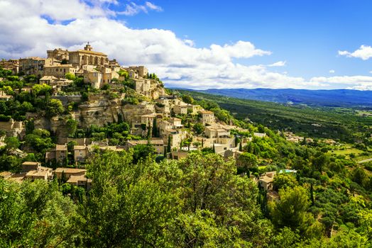 Famous Gordes medieval village in Southern France 