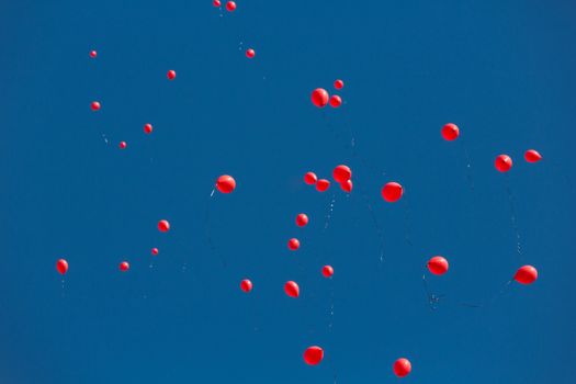 TUCSON, AZ/USA - OCTOBER 12:  Balloons released as part of AIDSwalk event on October 12, 2014 in Tucson, Arizona, USA.