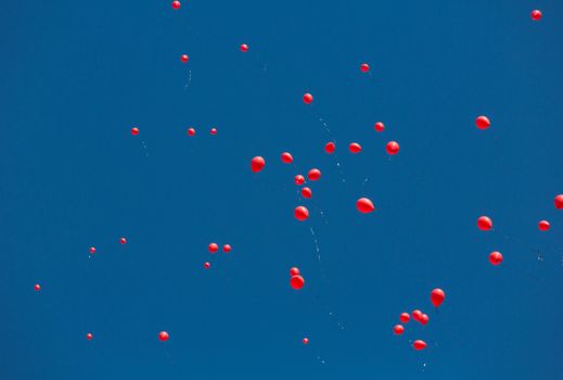 TUCSON, AZ/USA - OCTOBER 12:  Balloons released as part of AIDSwalk event on October 12, 2014 in Tucson, Arizona, USA.