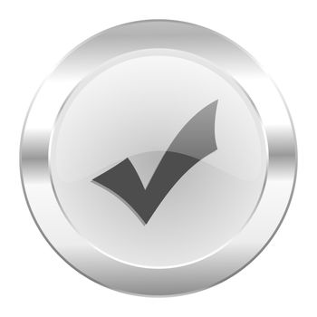 accept chrome web icon isolated
