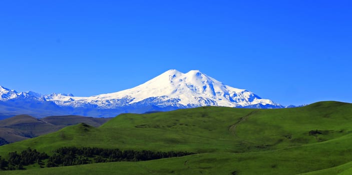 Elbrus mountain is highest peak of Europe