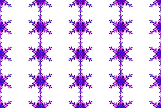 Digital computer grapgic - seamless decorative ornament with snowflaces for design.