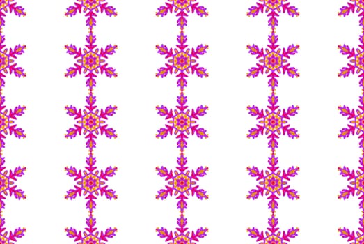 Digital computer grapgic - seamless decorative ornament with snowflaces for design.
