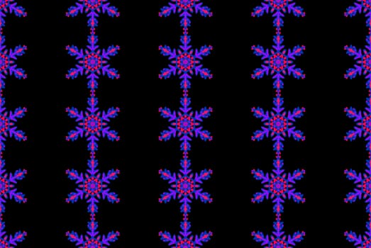 Digital computer grapgic - seamless decorative ornament with snowflaces for design.