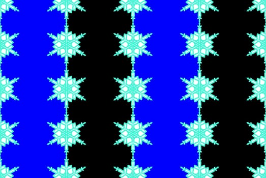 Digital computer grapgic - seamless decorative ornament with snowflaces for design.