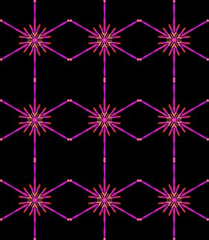 Digital computer grapgic - seamless decorative ornament with snowflaces for design.