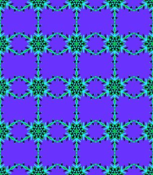 Digital computer grapgic - seamless decorative ornament with snowflaces for design.