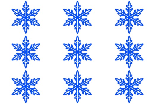Digital computer grapgic - seamless decorative ornament with snowflaces for design.