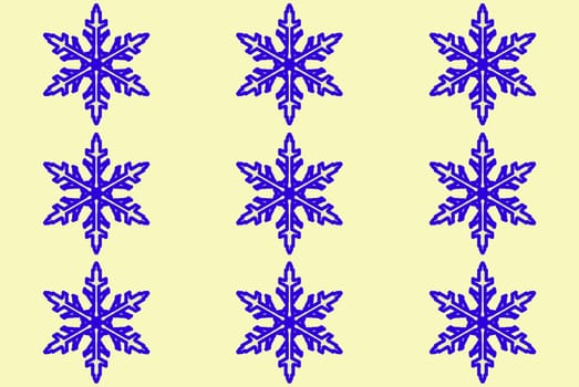 Digital computer grapgic - seamless decorative ornament with snowflaces for design.