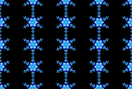 Digital computer grapgic - seamless decorative ornament with snowflaces for design.