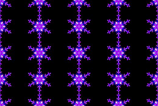 Digital computer grapgic - seamless decorative ornament with snowflaces for design.