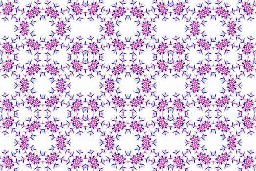 Digital computer grapgic - seamless decorative ornament with snowflaces for design.