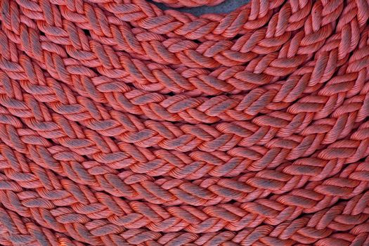 Red nylon rope texture