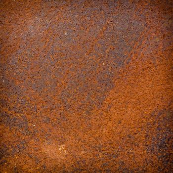 Rust texture as a metal plate background