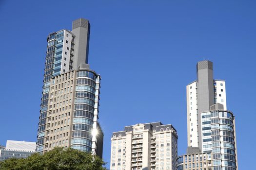 Skyscrapers in La Reserva, Buenos Aires, Argentina.