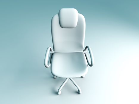 3D rendered office chair. 
Unbalanced lightning setup.