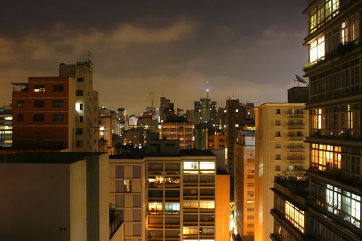 Skyline of Higienopolis, Sao Paulo, Brazil.