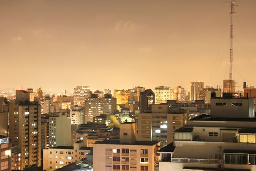 Skyline of Higienopolis, Sao Paulo, Brazil.