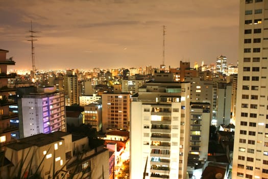 Skyline of Higienopolis, Sao Paulo, Brazil.