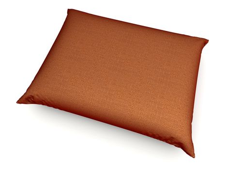 A 3D rendered Pillow. Isolated on white.