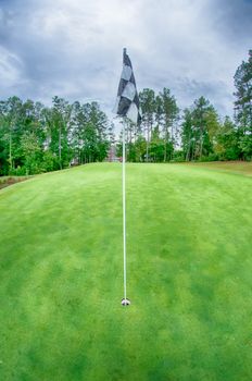 golf course on a cloudy day