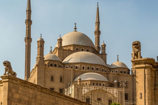 The Saladin Citadel of Cairo, a fortified medieval castle with a mosque and museum serving as one of Egypt’s top tourist destinations