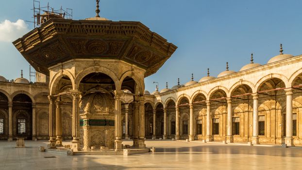 The Saladin Citadel of Cairo, a fortified medieval castle with a mosque and museum serving as one of Egypt’s top tourist destinations