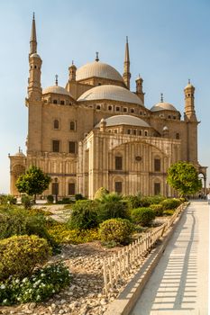 The Saladin Citadel of Cairo, a fortified medieval castle with a mosque and museum serving as one of Egypt’s top tourist destinations