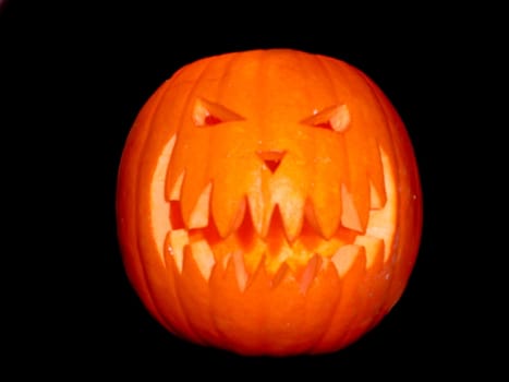 A holloween pumpkin.