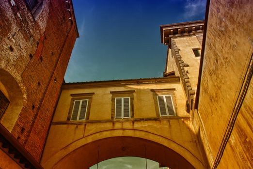Wonderful medieval architecture in Lucca - Tuscany.