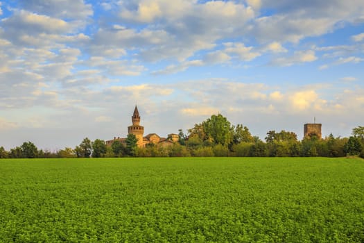 Picture of a view of Rivalta Castle, in Piacenza, Italy