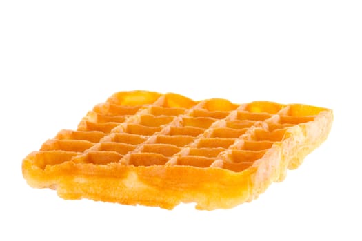 Freshly baked waffle brightened