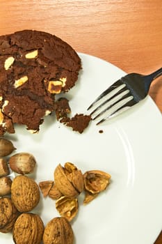 Photo shows a closeup of a various baking ingredients on a table.