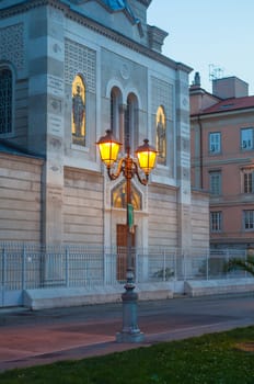 View of Orthodox Church of St. Spyridon in Trieste