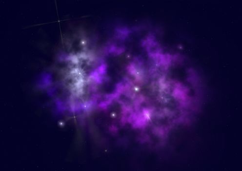 Star field in space a nebulae and a gas congestion. "Elements of this image furnished by NASA".