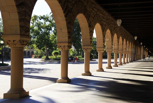 Stanford University, California at late afternoon.