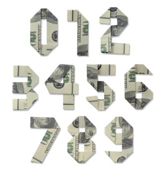 collection of numbers of hundred-dollar bills 