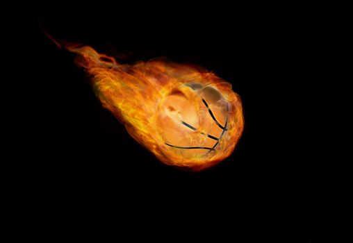 Basketball Ball on Fire