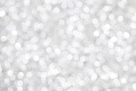 Abstract silver bokeh background with texture